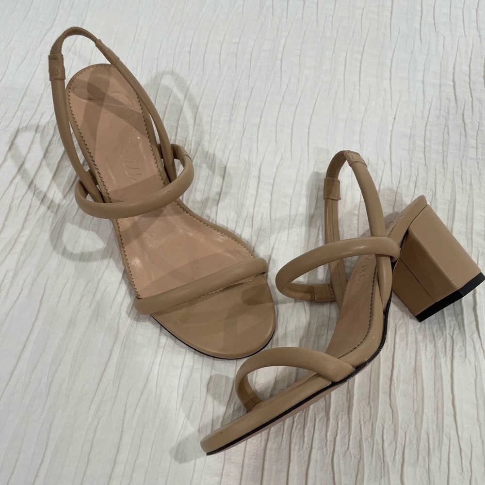 Jcrew nude sandals in size 6
